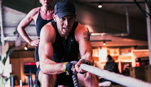 Hand-over-hand sled pull